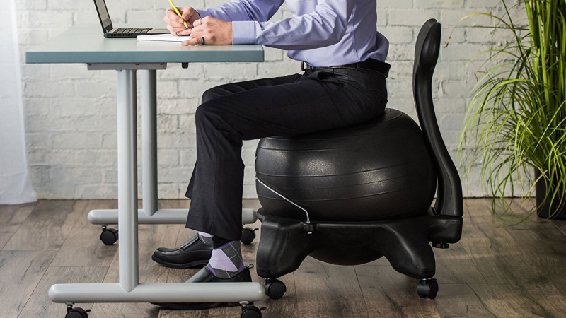 Gaiam Balance Ball Chair | $55 | AmazonGaiam Adjustable Balance Ball Stool | $89 | AmazonGaiam Adjustable Custom-Fit Balance Ball Chair | $50 | Amazon